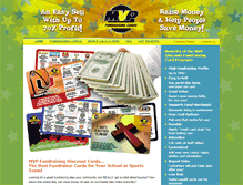 Tablet Screenshot of mvpfundraisingcards.com